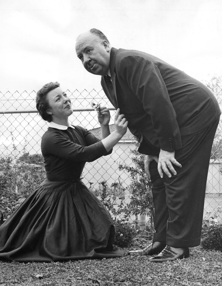 Studio Publicity Still: Alfred Hitchcock and daughter Patricia circa 1955 Hollywood CA USA PUBLICATIONxINxGERxSUIxAUTxONLY Copyright: xHAx 30732_1222CPC