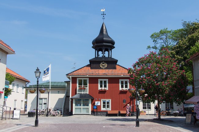 Das rote Rathaus in Trosa. Das rote Rathaus in Trosa.