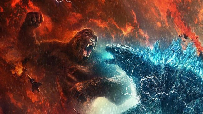 Kampf der Titanen: Godzilla kämpft gegen Kong.