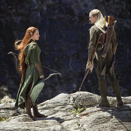 Hobbit: Smaugs Einöde, Der / Evangeline Lilly / Orlando Bloom Poster