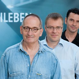 Dominik Graf, Christoph Hochhäusler und Christian Petzold (v.l., Regisseure von "Dreileben") Poster