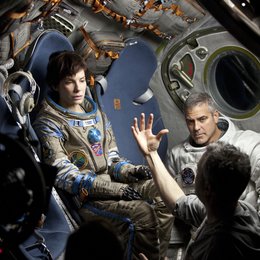 Gravity / Set / Sandra Bullock / George Clooney Poster