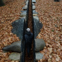 Leaning Into the Wind - Andy Goldsworthy Poster