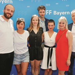 Filmfest München FFF Bayern 2019 - Das Team von »Mein Lotta-Leben - Alles Bingo mit Flamingo!": Robert Marciniak, FFF Geschäftsführerin Dorothee Erpenstein, Philipp Budweg Poster