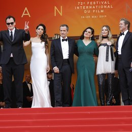 Once Upon a Time in... Hollywood / Leonardo DiCaprio, Quentin Tarantino, Daniella Pick, David Heyman, Shannon McIntosh, Margot Robbie and Brad Pitt at the premiere red carpet for "Once Upon A Time In Hollywood" during the 72nd Cannes Film Festival at Poster