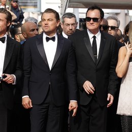 Once Upon a Time in... Hollywood / Shannon McIntosh, Brad Pitt, Leonardo DiCaprio, Quentin Tarantino and Margot Robbie at the premiere red carpet for "Once Upon A Time In Hollywood" during the 72nd Cannes Film Festival at the Palais des Festivals on Poster