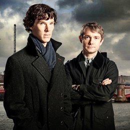 Sherlock (Staffel 1) / Sherlock: Ein Fall von Pink / Benedict Cumberbatch / Martin Freeman Poster