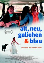 Poster Alt, neu, geliehen & blau