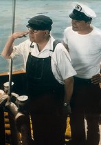 Drei Mann in einem Boot