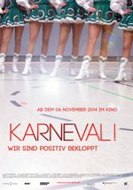 Poster Karneval! - Wir sind positiv bekloppt