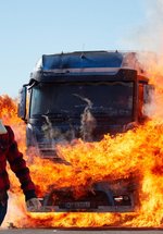 Poster Die Truckerin - Eine Frau geht durchs Feuer