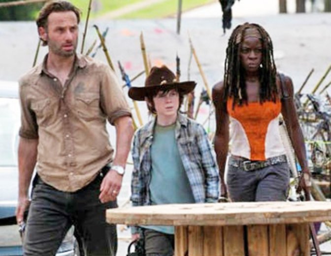 The Walking Dead Carl Rick Michonne