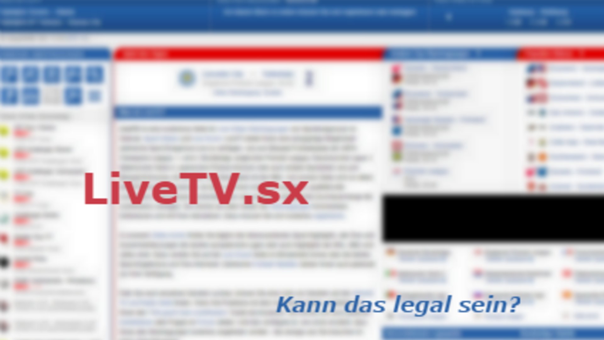 LiveTV.sx Fußball-Bundesliga and Champions League kostenlos im Stream ansehen