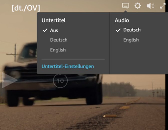 Amazon Prime Video Sprache ändern und Untertitel aktivieren