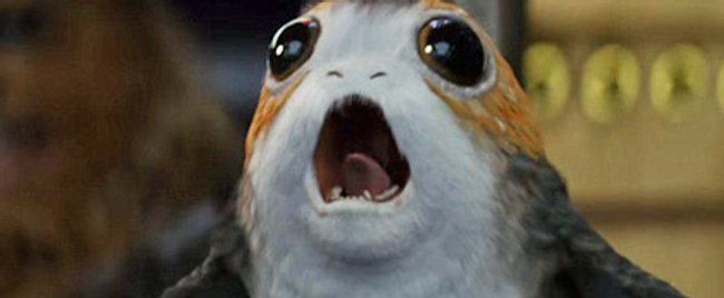 Porg-Alarm: Die lustigsten Bilder des knuffigen Wesens aus "Star Wars 8"