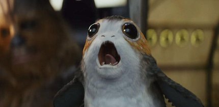 Porg-Alarm: Die lustigsten Bilder des knuffigen Wesens aus "Star Wars 8"