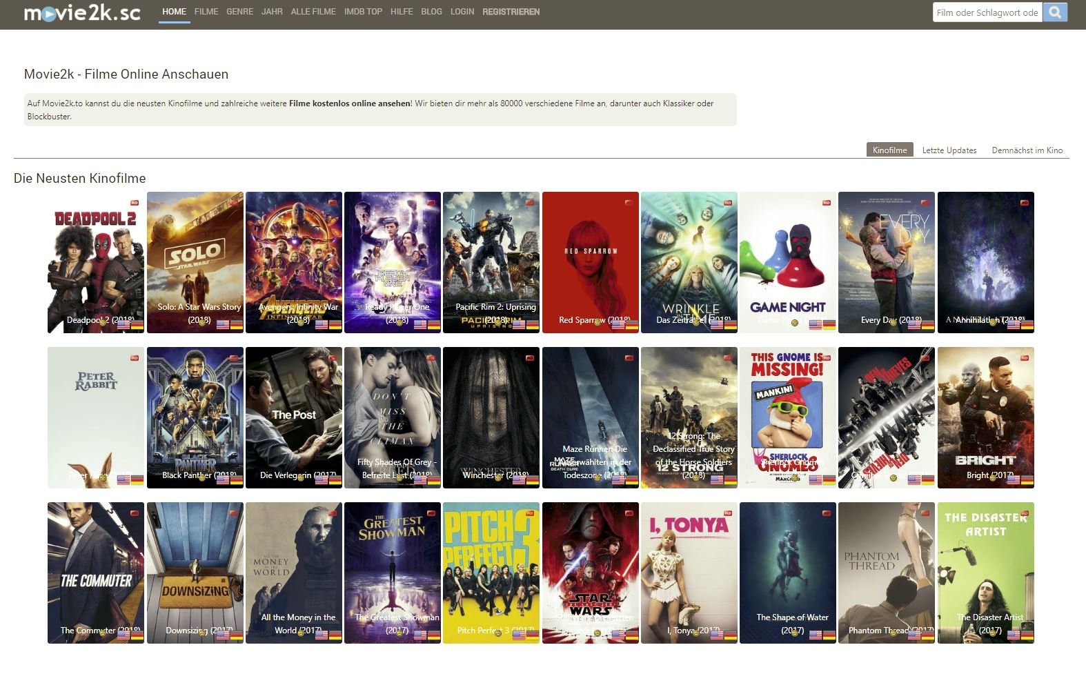 Movie2k - HD Filme kostenlos online im. illegal film websites. 