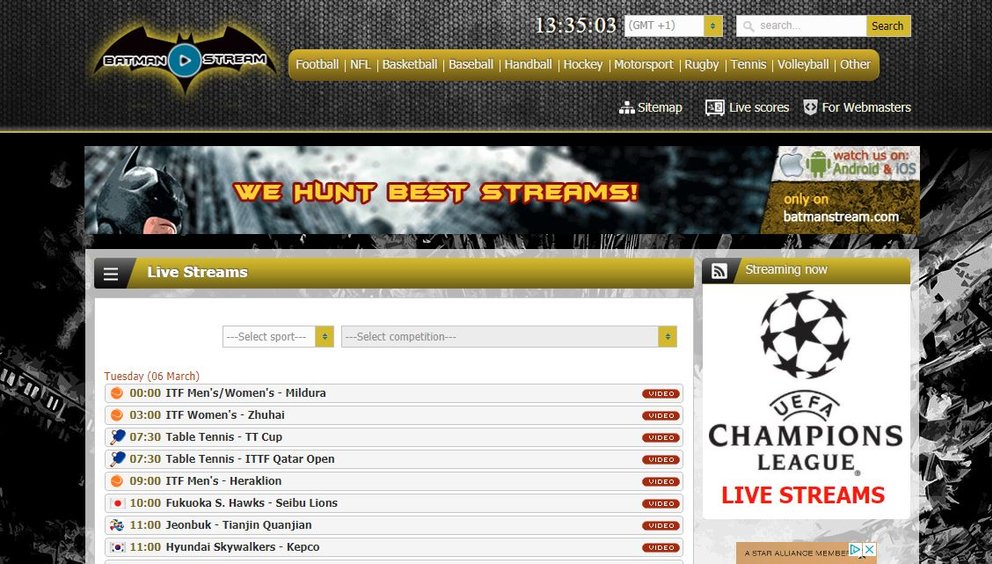 Batmanstream – Bundesliga & Champions League kostenlos online anschauen ...
