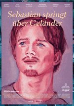 Poster Sebastian springt über Geländer