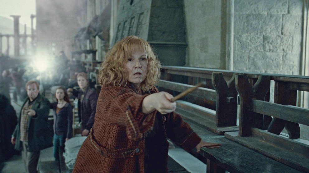 Molly Weasley im Kampf gegen Bellatrix Lestrange.