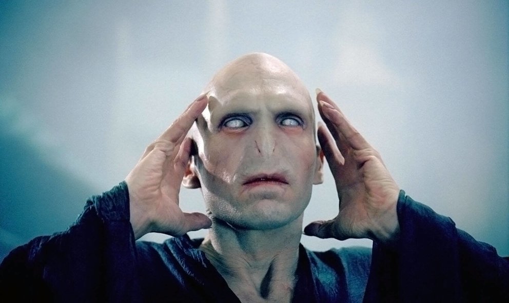 Voldemort in „Harry Potter und der Feuerkelch“.