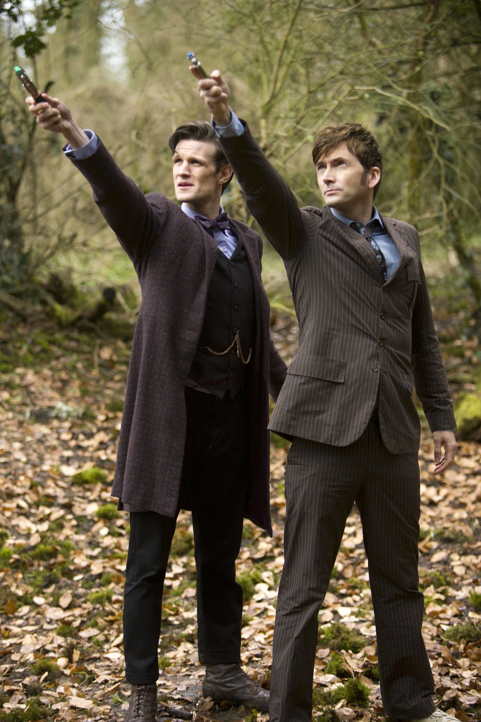 Matt Smith und David Tennant in „Doctor Who“.