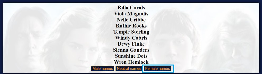 Hogwarts Legacy Namensgenerator