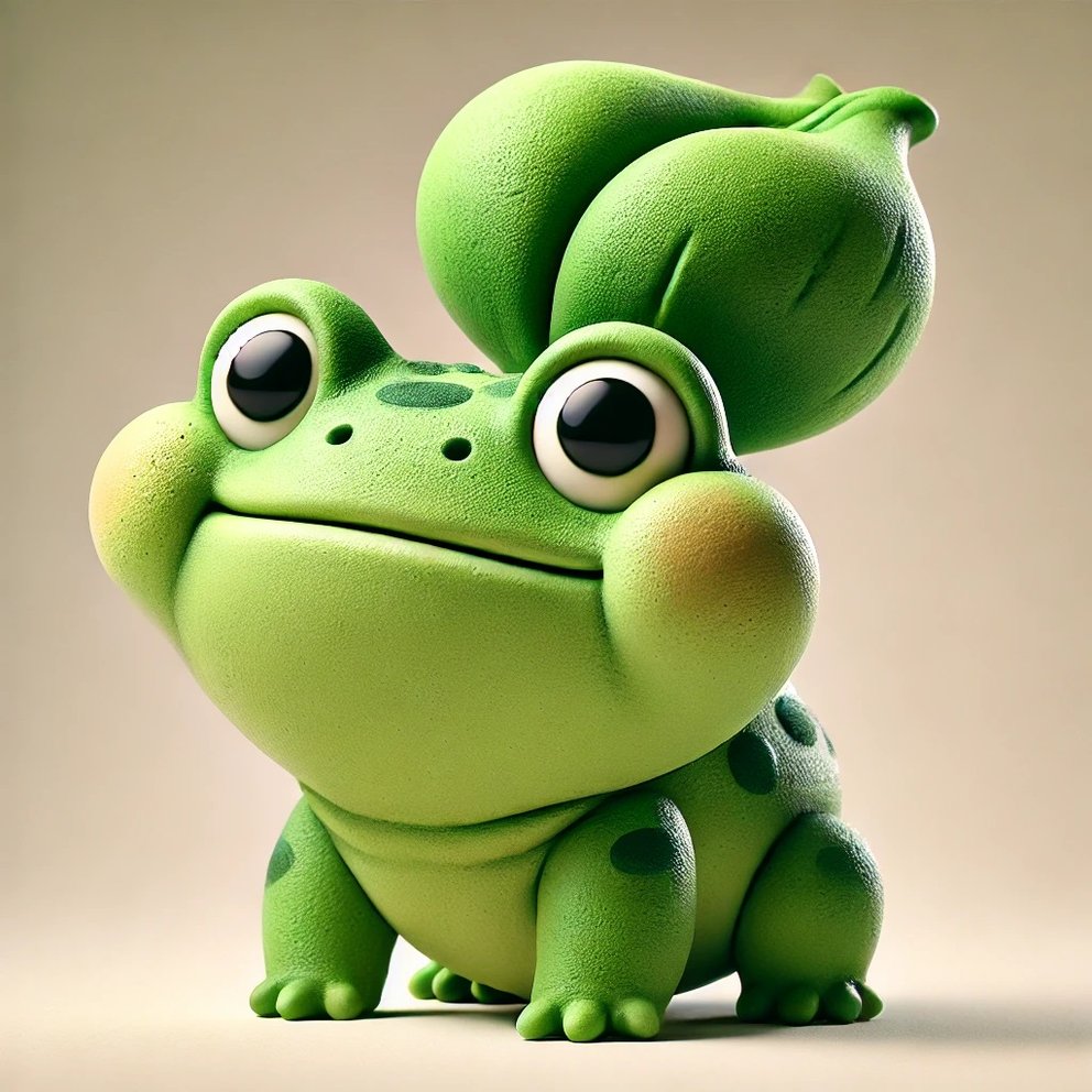 Bisasam als Stop-Motion-Figur