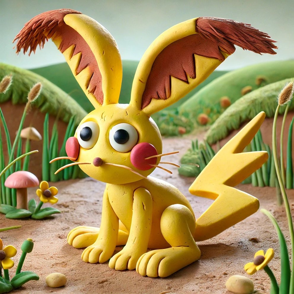 Pikachu als Stop-Motion-Figur